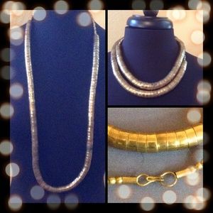 Solid Brass Necklace - Vintage